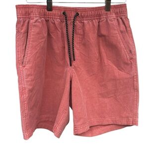 Men’s Bearbottom Casual Drawstring Shorts Rust Red 7” NWOT